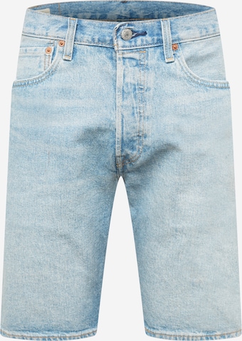 LEVI'S Jeans '501® HEMMED SHORT' in Blauw: voorkant