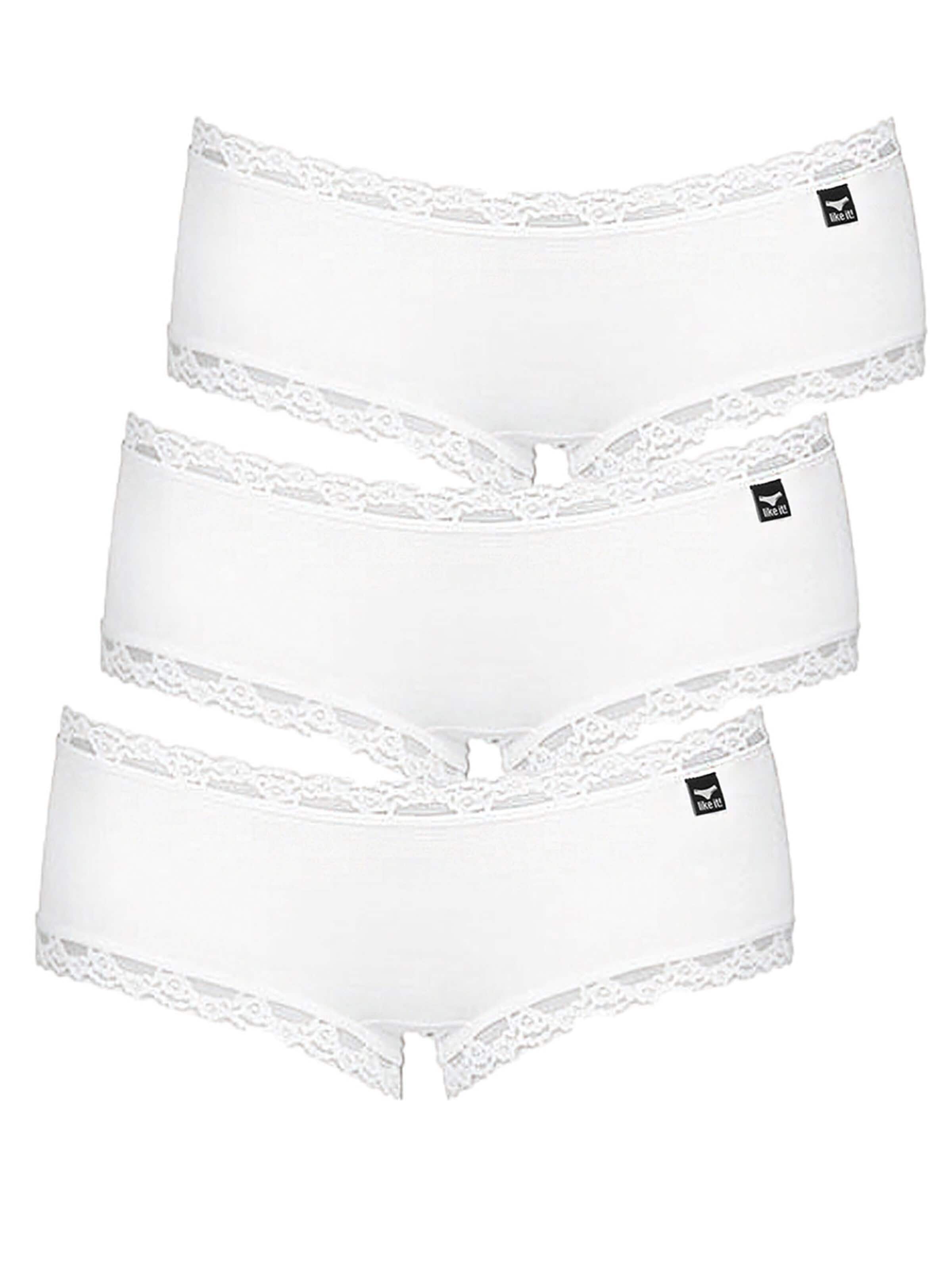 like it! Panty 'Olivia' in Weiß