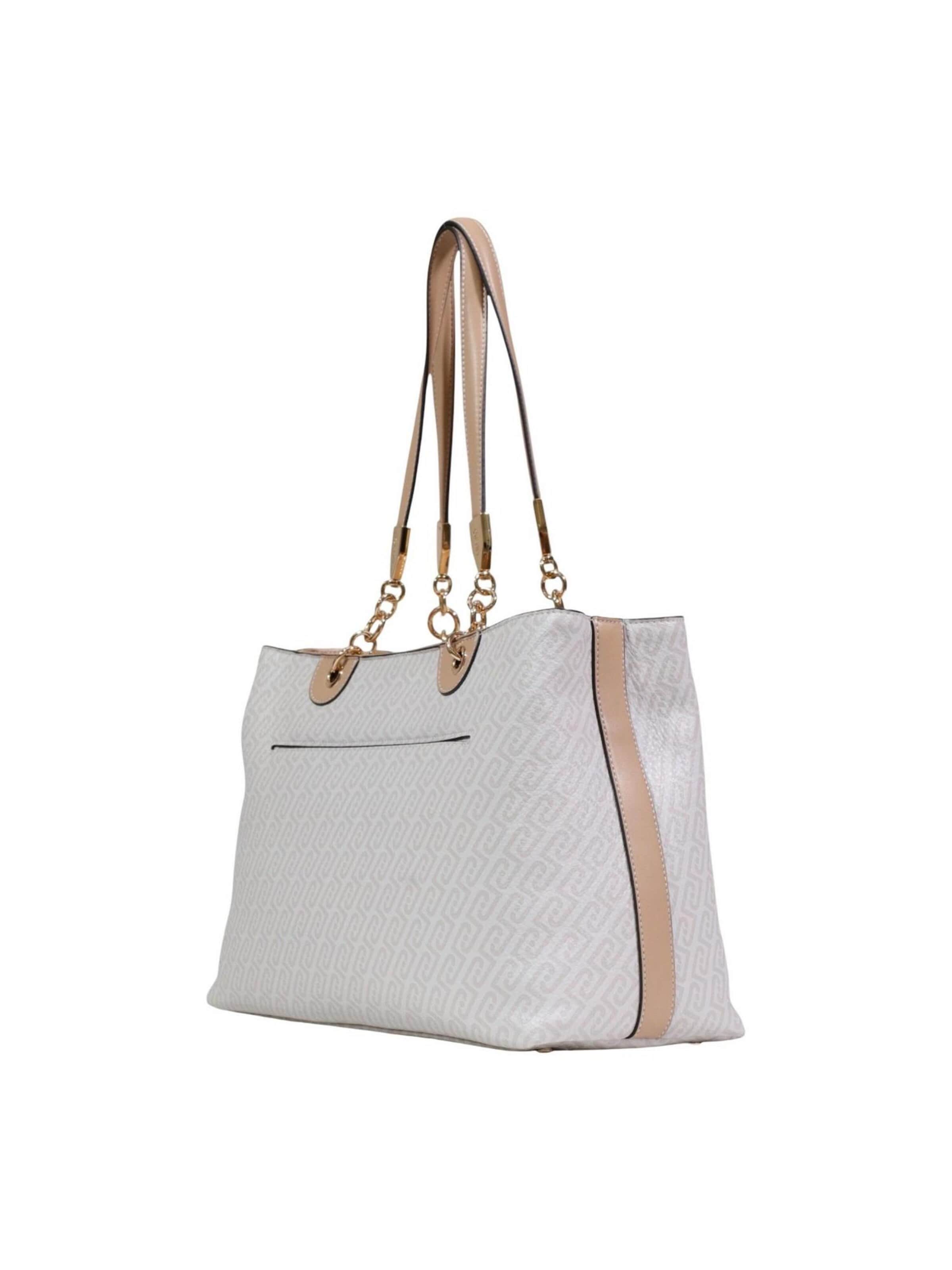 Borsa a spalla 'M TOTE AA6104 E1118' di Liu Jo in bianco