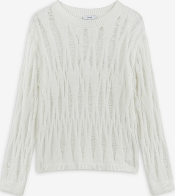 Pull-over Twist en blanc : devant
