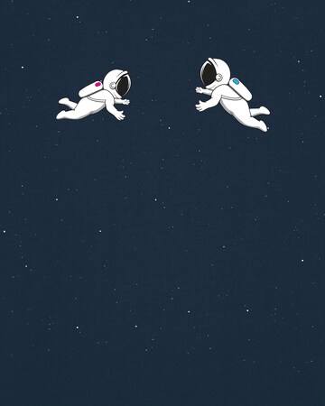 T-Shirt ' Space love ' Watapparel en bleu