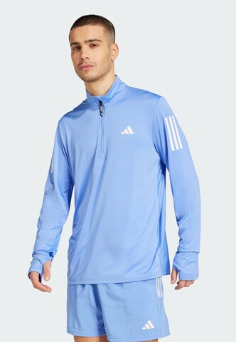 Tricou funcțional 'Own The Run' de la ADIDAS PERFORMANCE pe albastru: față