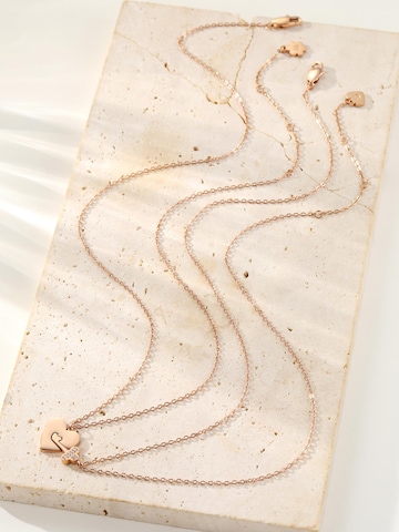 Collana 'Interlocking Heart & Key Love' di Hey Happiness in oro