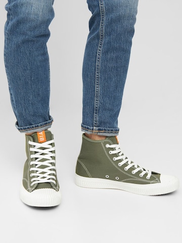 Bianco High-Top Sneakers in Green