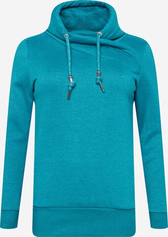 Ragwear Plus Sweatshirt 'NESKA' in Groen: voorkant