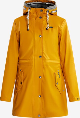 Manteau fonctionnel Schmuddelwedda en jaune : devant