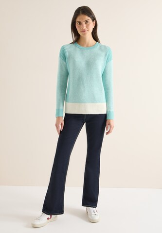 STREET ONE Pullover 'Mouliné' in Blau