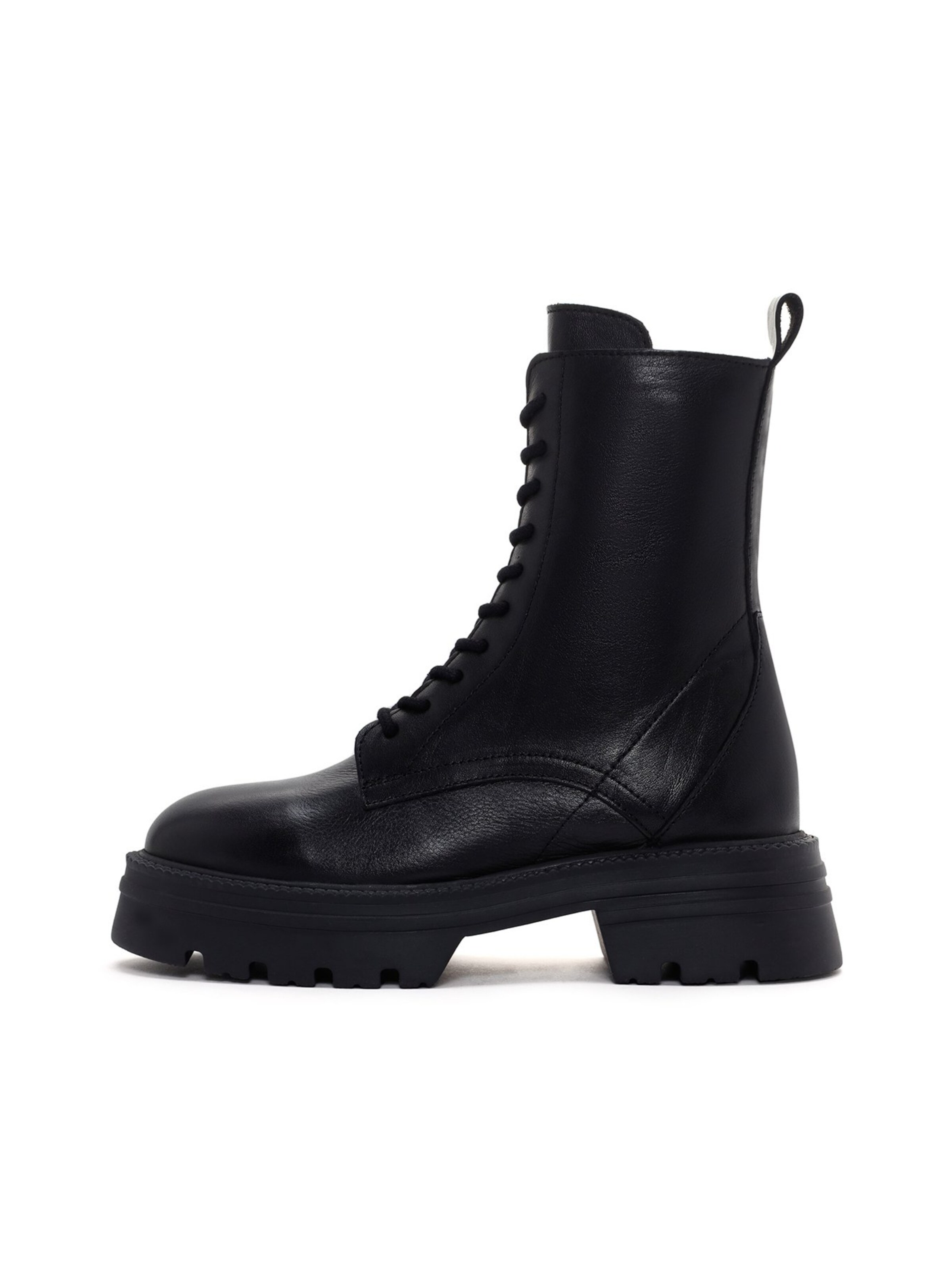 Derimod Veterlaarsjes in Zwart: voorkant