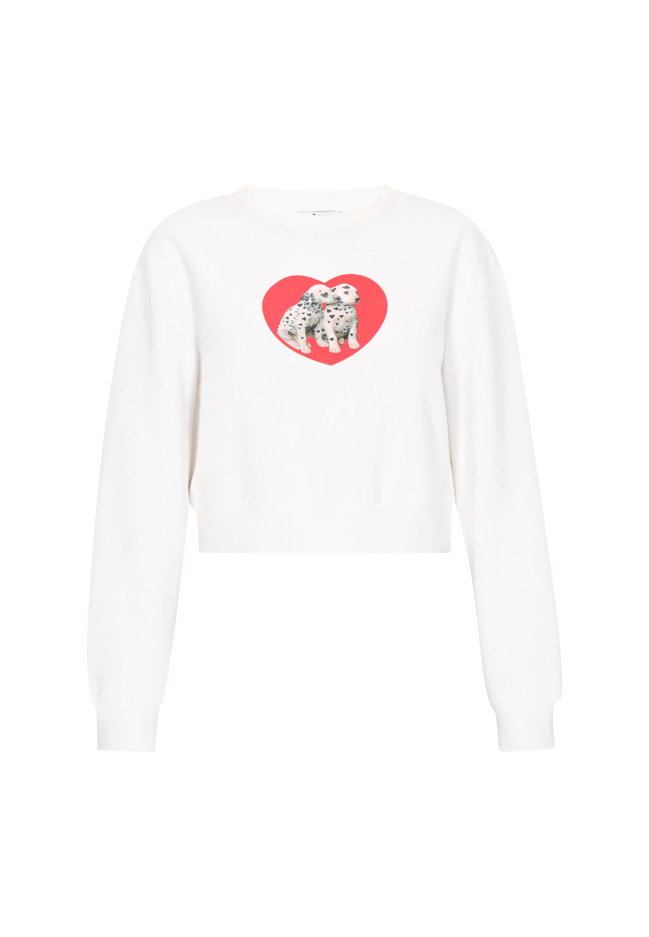 MYMO Sweatshirt 'Pop' in Wit: voorkant