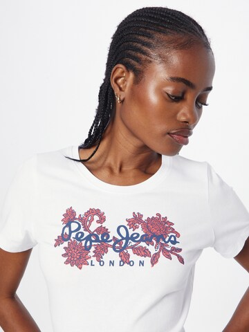 Pepe Jeans T-Shirt 'Nerea' in Weiß