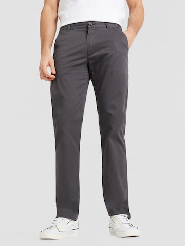 FARAH Regular Chino Pants in Grey: front