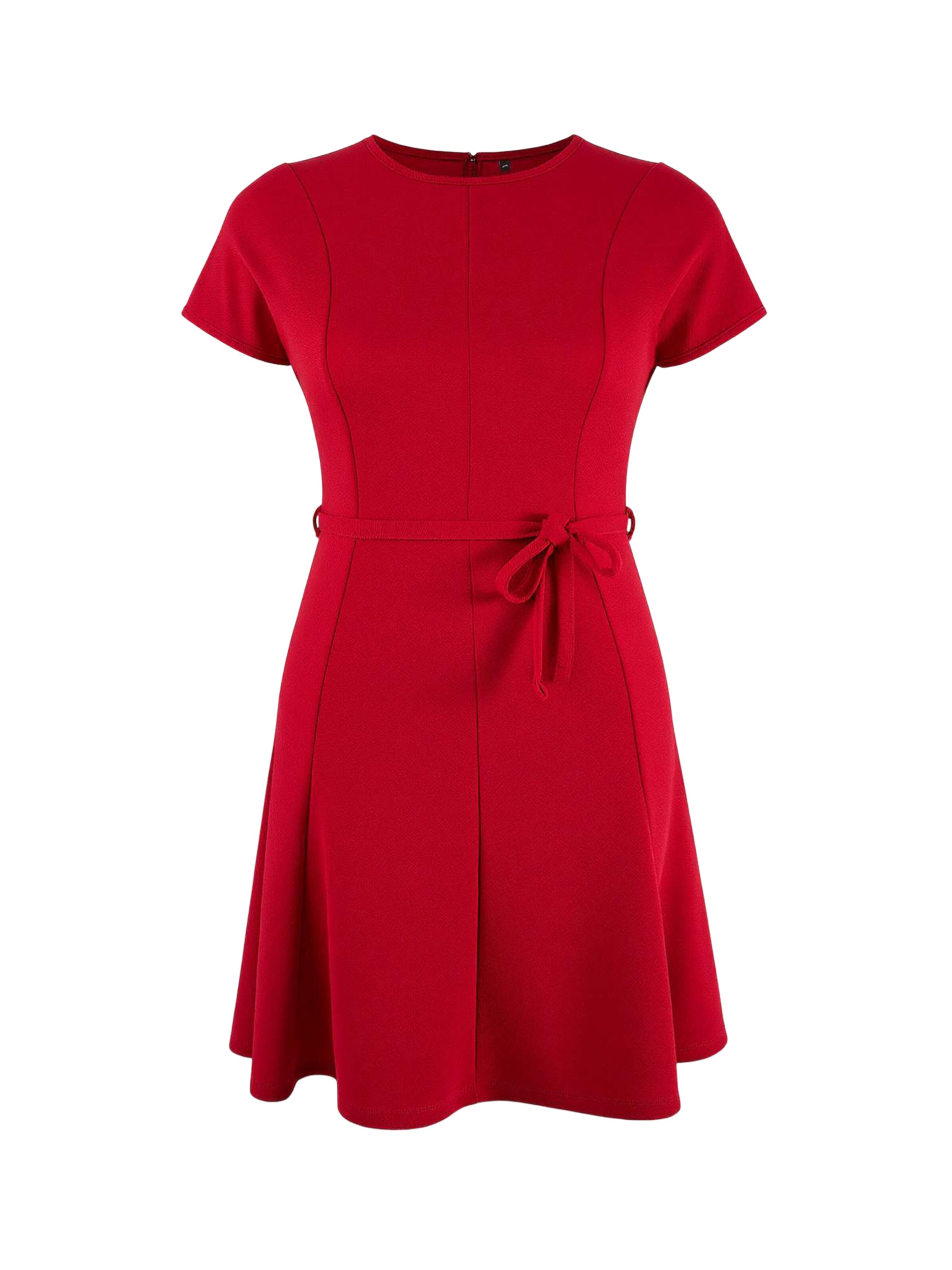Trendyol Curve - Vestido en rojo: frente
