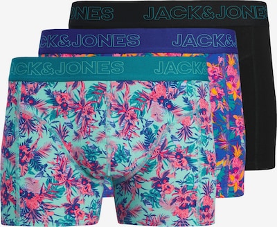 Boxer trumpikės 'JACEXOTIC LEAVES' iš JACK & JONES, spalva – mėlyna / mėtų spalva / šviesiai rožinė / juoda, Prekių apžvalga