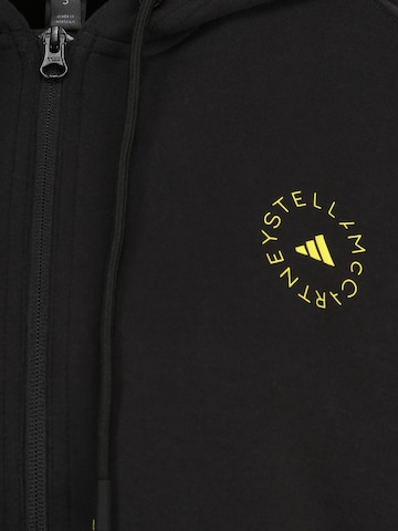 ADIDAS BY STELLA MCCARTNEY - Sudadera con cremallera deportiva en negro