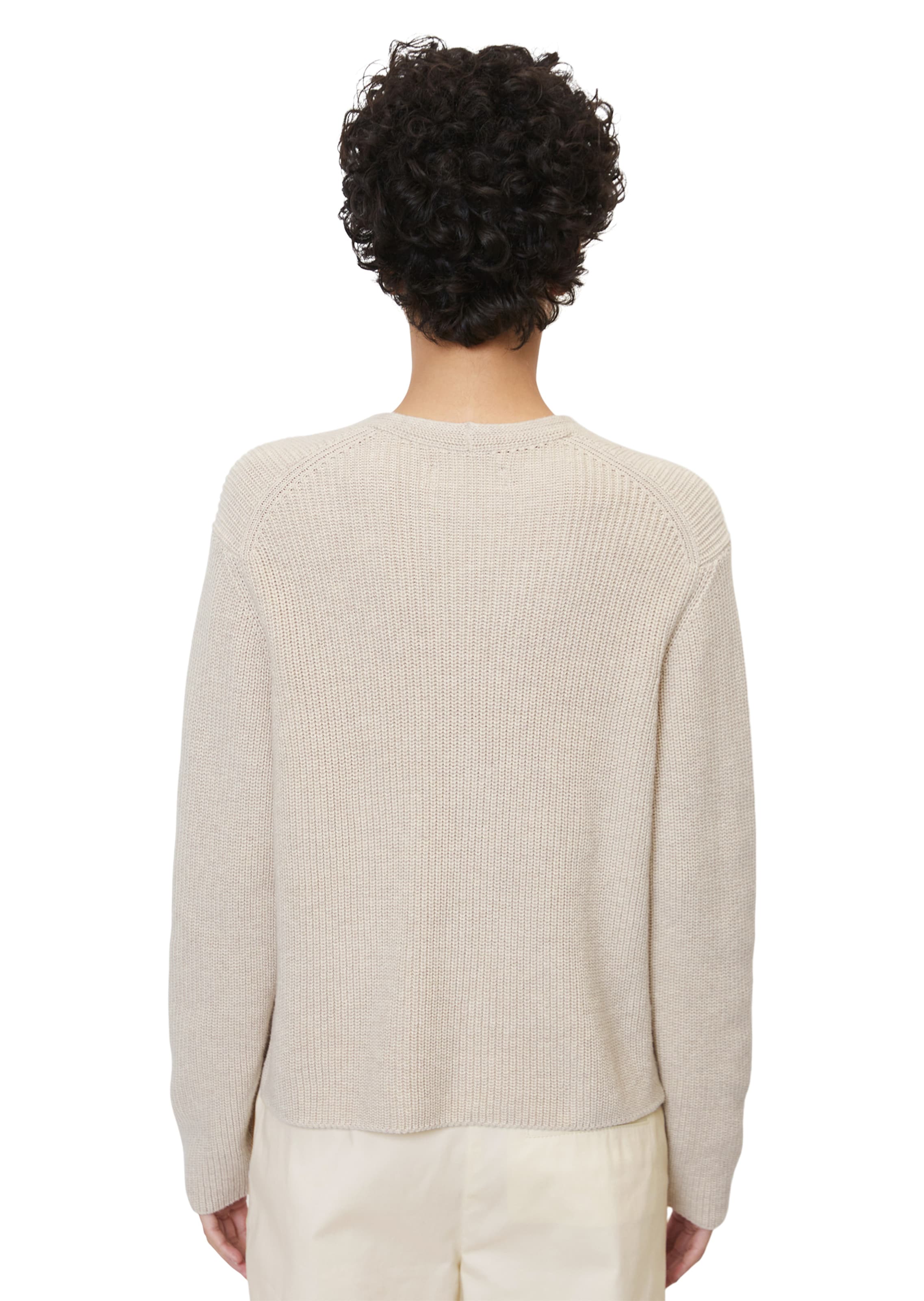 Marc O Polo Knit Cardigan in Cream ABOUT YOU