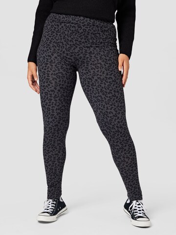 ONLY Carmakoma Leggings 'ELYSE' in Grey: front