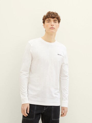 T-Shirt TOM TAILOR DENIM en blanc