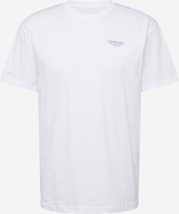 Cleptomanicx Shirt 'Birdwatcher' in White: front