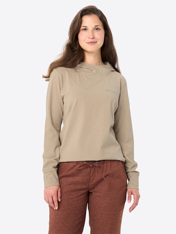 VAUDE Sports sweatshirt 'Tuenno' in Beige: front