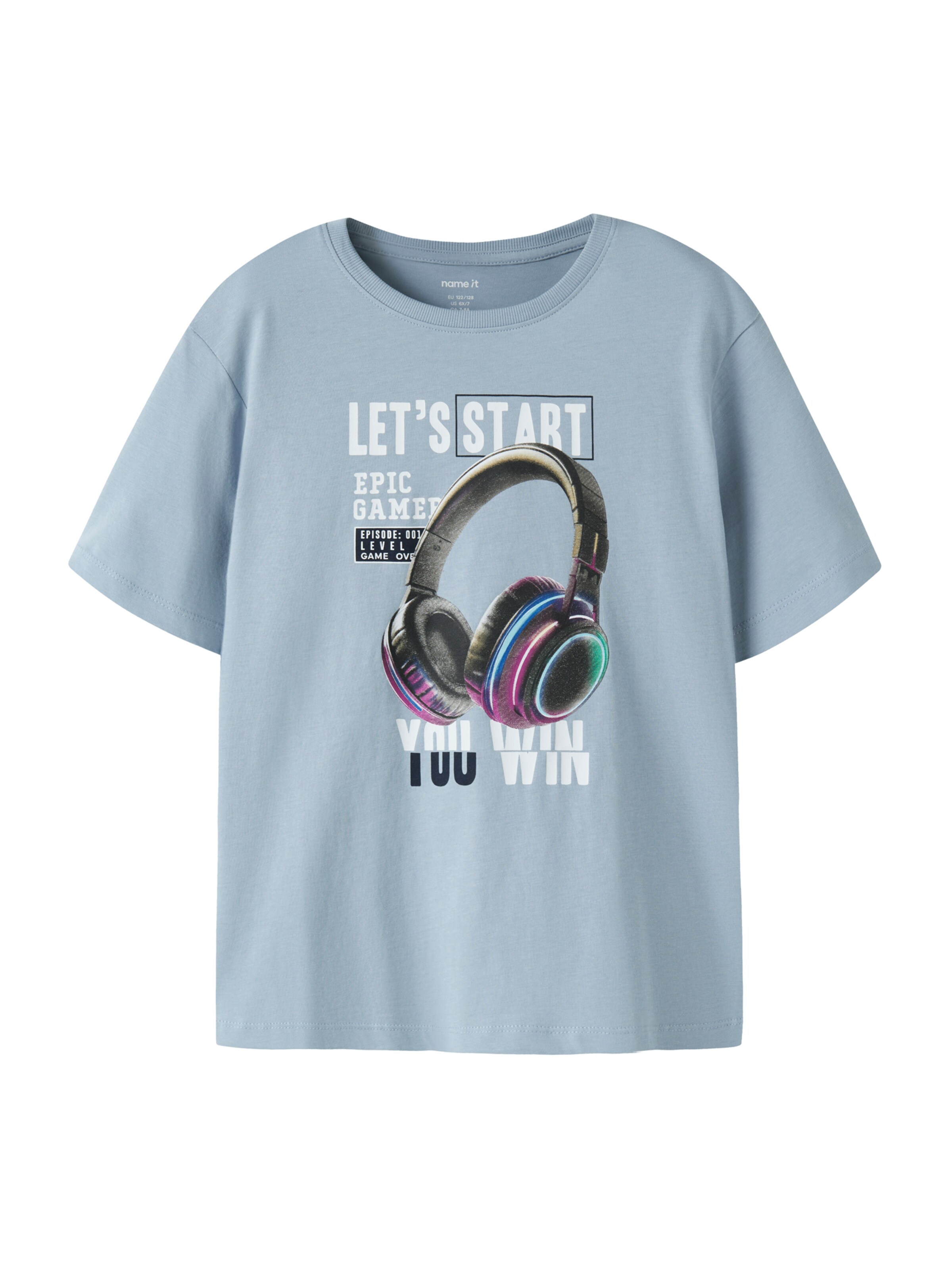 NAME IT Μπλουζάκι 'NKMVOTO' σε μπλε: μπροστά