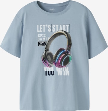 NAME IT Μπλουζάκι 'NKMVOTO' σε μπλε: μπροστά