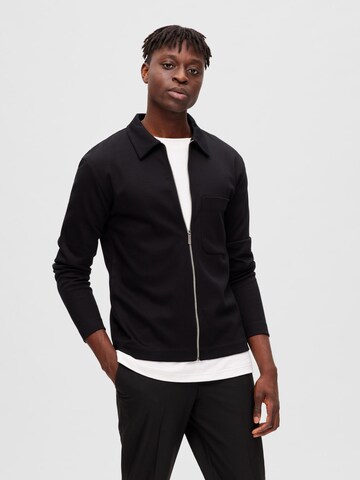 SELECTED HOMME - Chaqueta de entretiempo 'Carl' en negro: frente