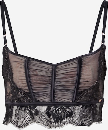 Hunkemöller Bustier Rintaliivi 'Cynthia' värissä musta: etupuoli