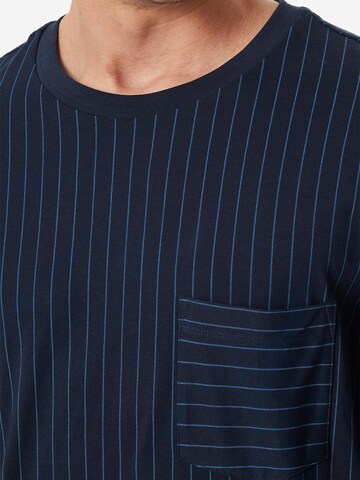 SCHIESSER Pyjama lang 'Comfort Essentials' in Blau