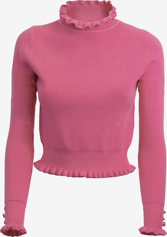 Pullover di Influencer in rosa: frontale