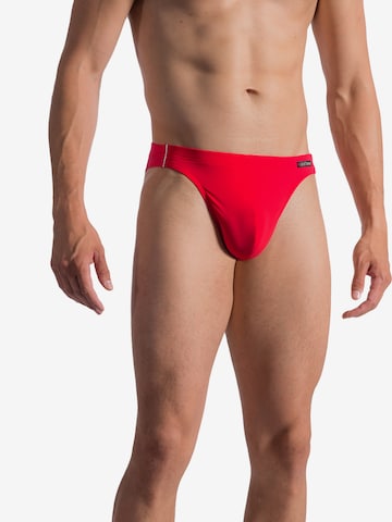 Olaf Benz Swim Trunks ' BLU1200 Sunbrief ' in Red: front