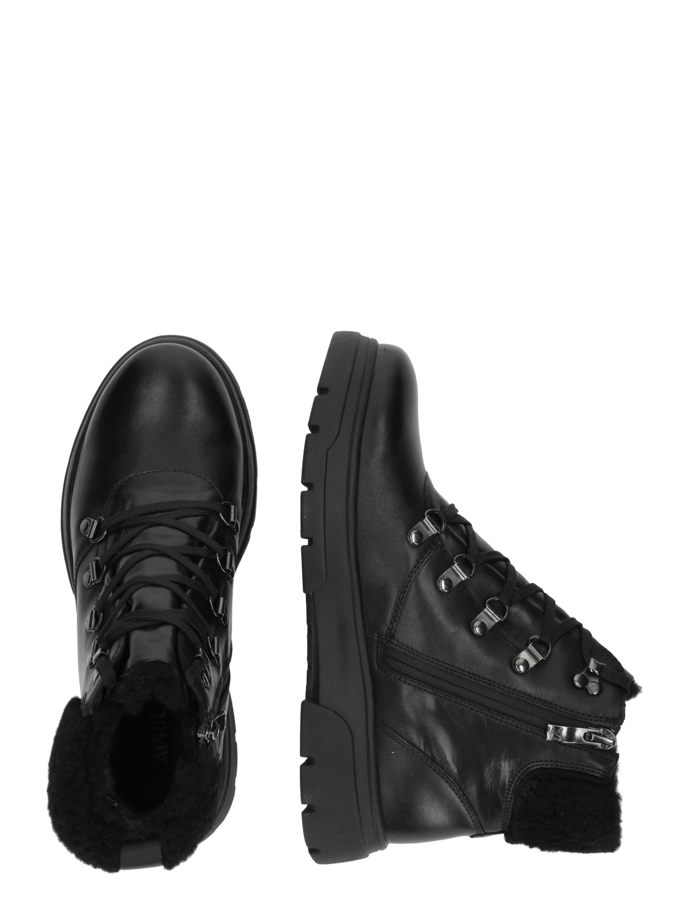 CAPRICE Ботинки на шнуровке 'DENISE' в Черный