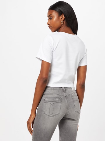 Calvin Klein Jeans Tričko 'Milano' – bílá