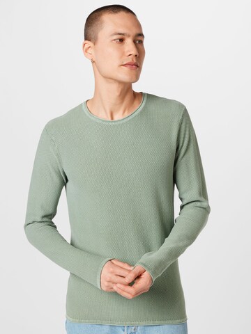 Pull-over 'SYLVESTER' JACK & JONES en vert : devant