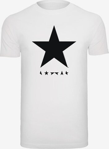 F4NT4STIC Shirt 'David Bowie Star Logo' in White: front