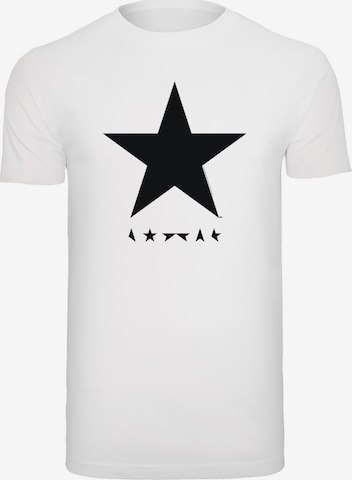 F4NT4STIC Shirt 'David Bowie Star Logo' in Wit: voorkant