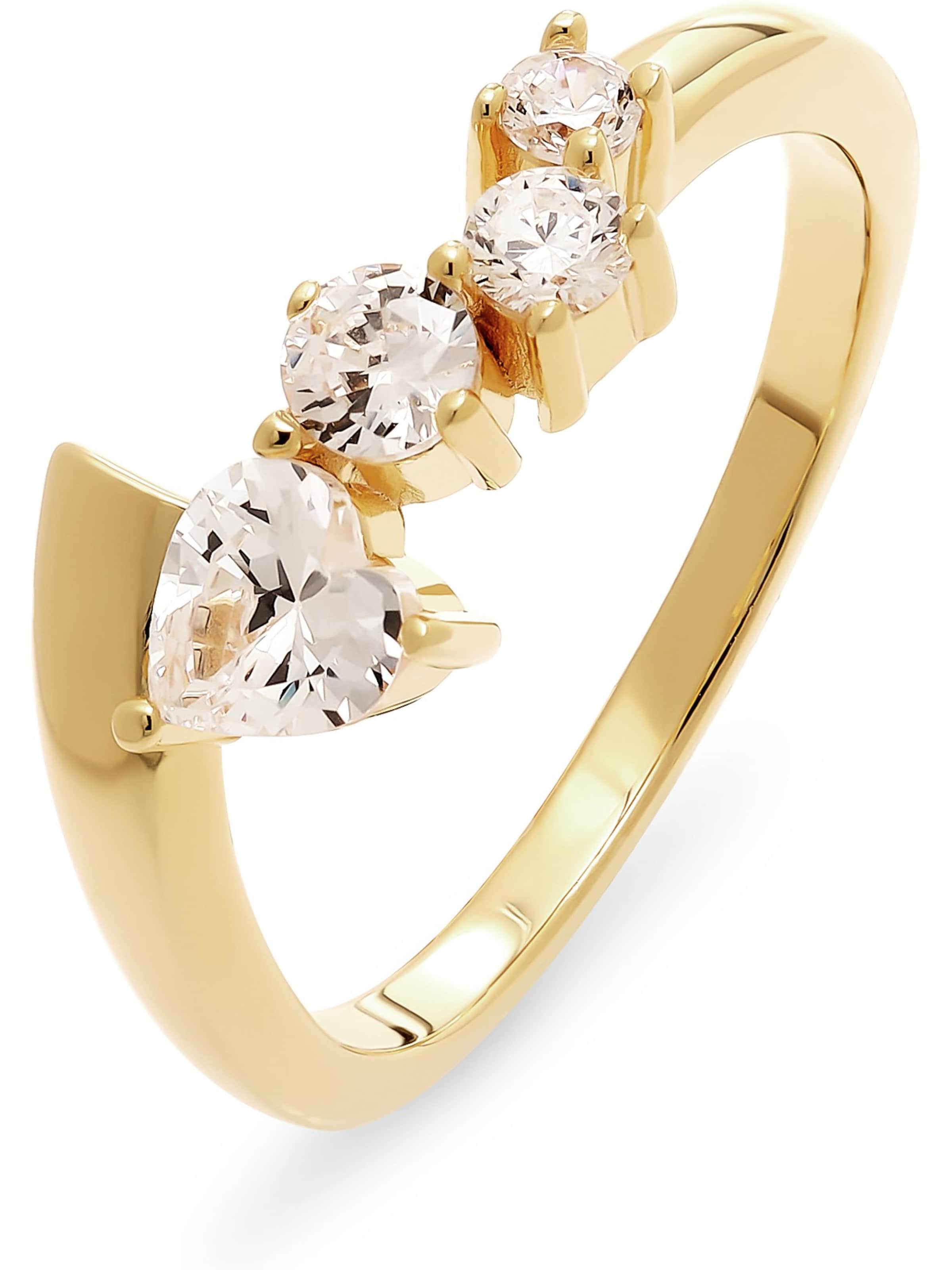 JETTE Ring in Gold: front