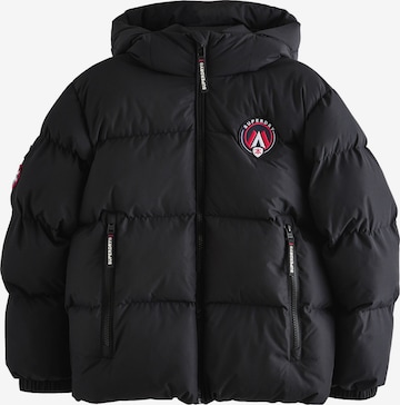 juoda Superdry Paltas: priekis