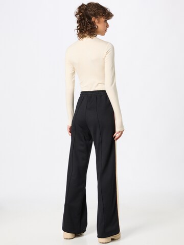 DIESEL Wide leg Broek 'ROBBIE' in Zwart