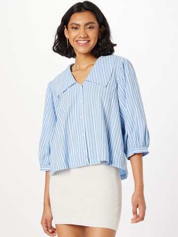 ICHI Blouse in Blauw: voorkant