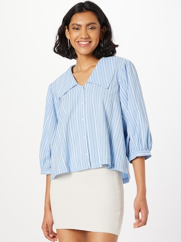 ICHI Blouse in Blue: front