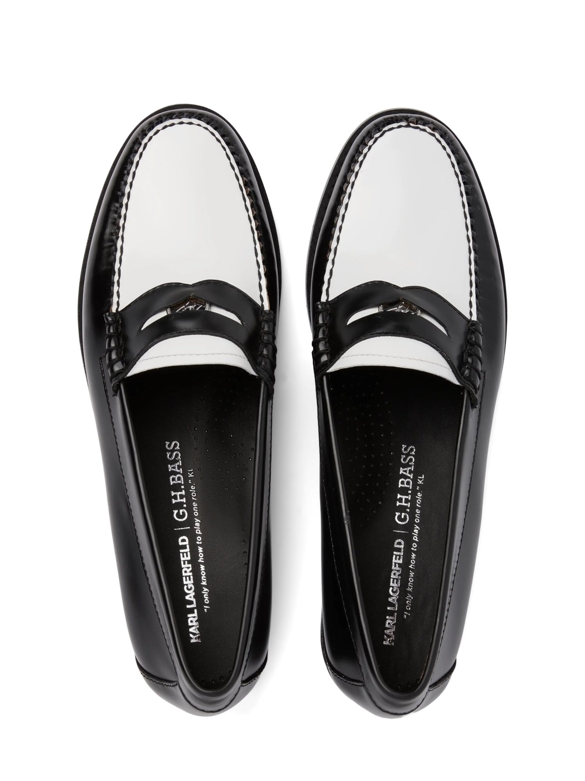 Slipper ' Kl x Bass Penny ' di Karl Lagerfeld in nero