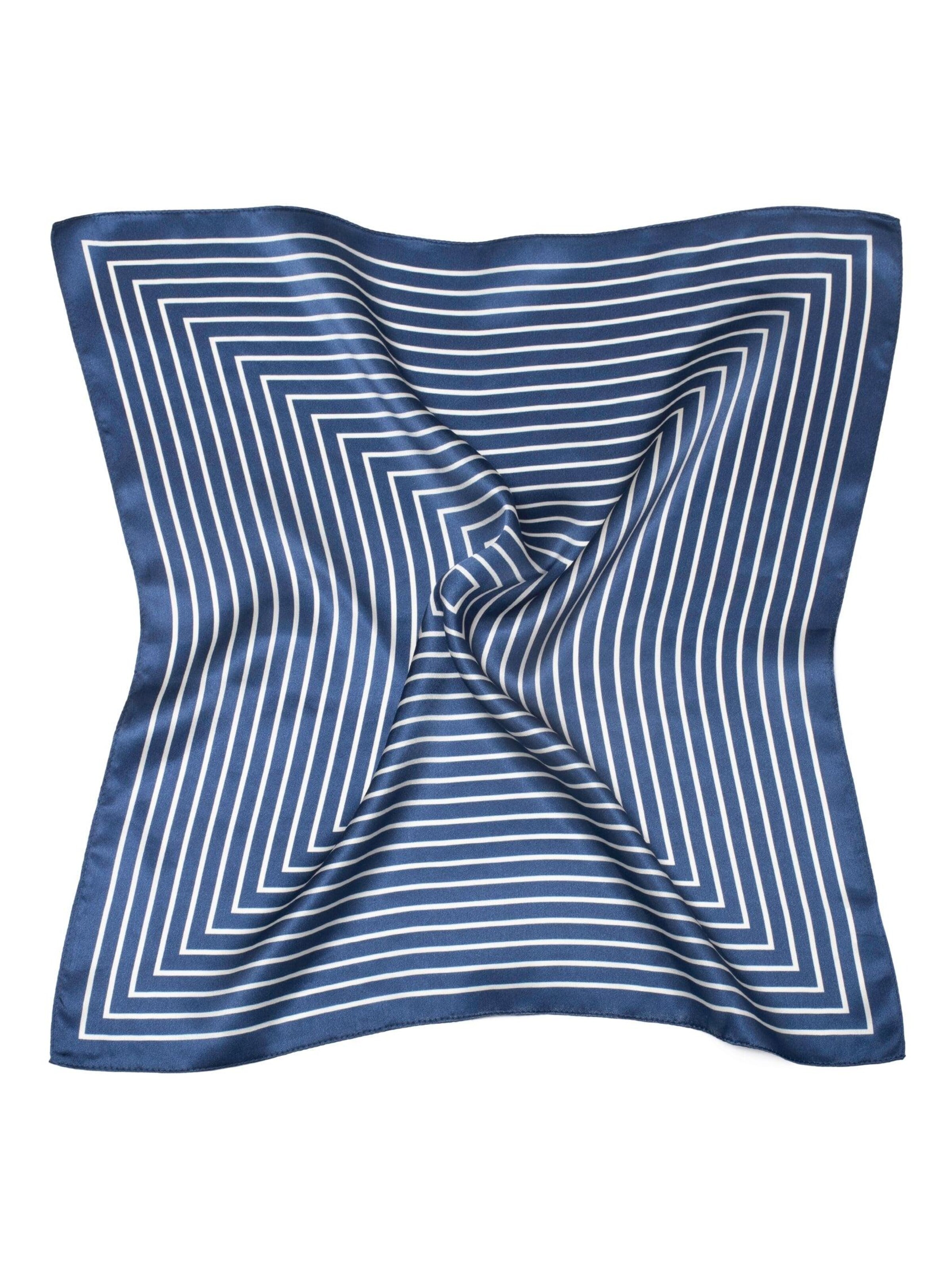 MayTree - Pañuelo 'Seidentuch Zen' en azul: frente