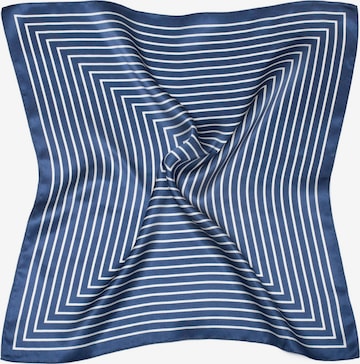 MayTree - Pañuelo 'Seidentuch Zen' en azul: frente