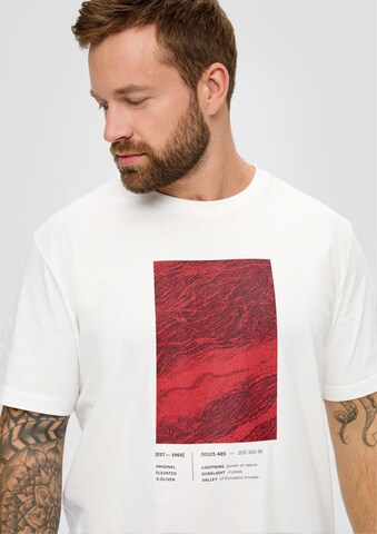 s.Oliver T-shirt i vit