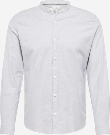 QS Regular fit Button Up Shirt in Grey: front