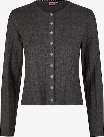 SPIETH & WENSKY Gebreid vest 'Hummeltal' in Grijs: voorkant