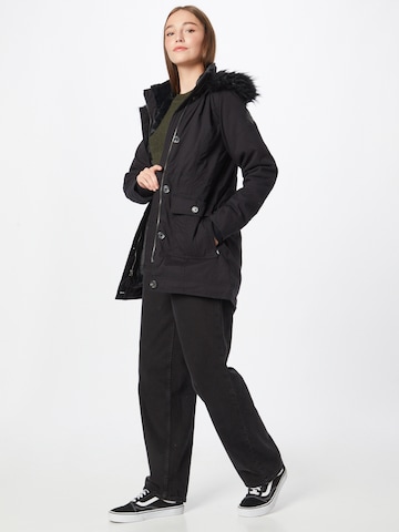 HOLLISTER Zimska jakna | črna barva