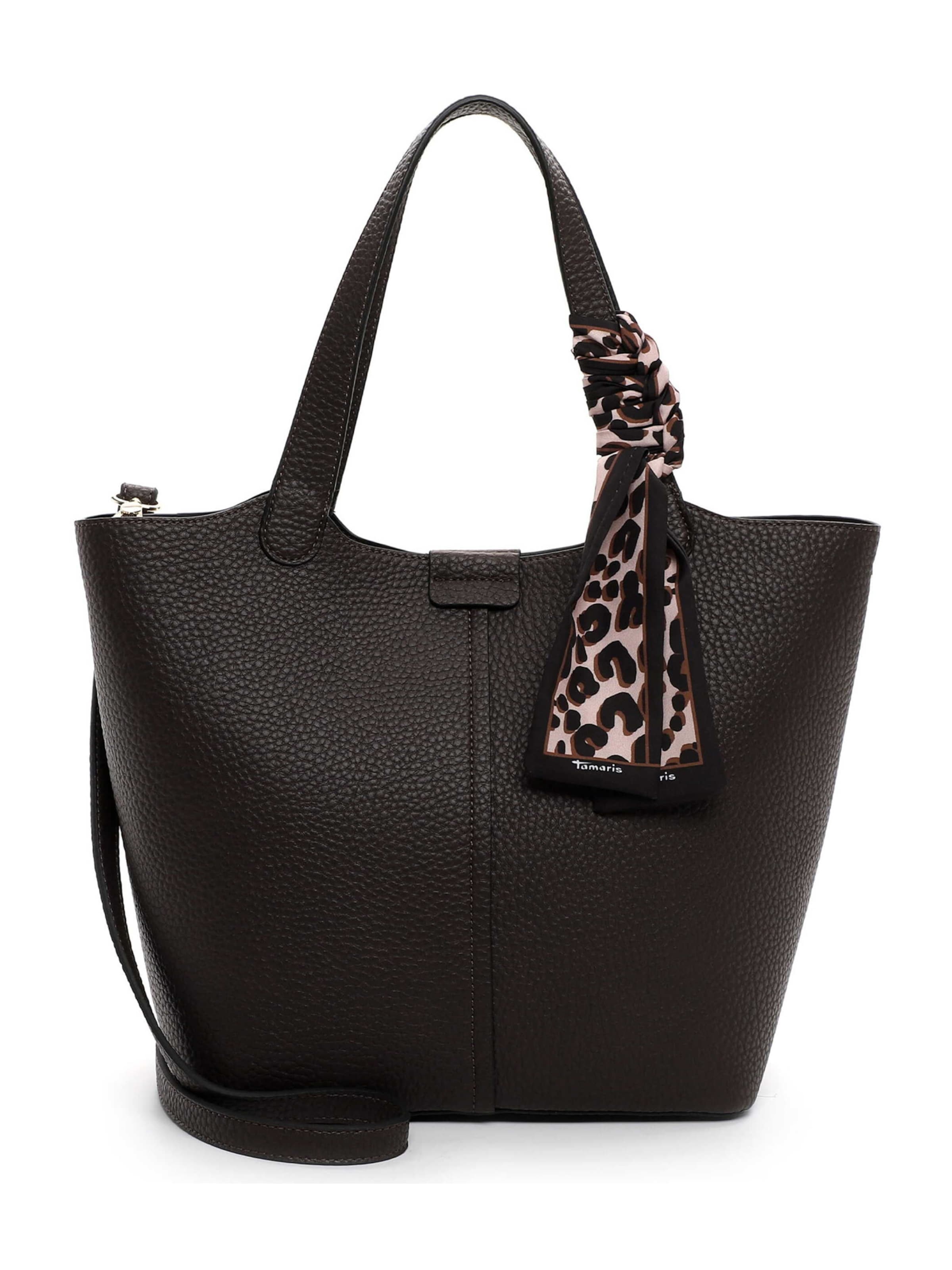 Tamaris Shopper 'Georgia' in de kleur Donkerbruin, Productweergave