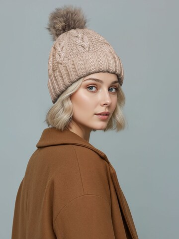 Neverless Mütze 'Jule' in Beige