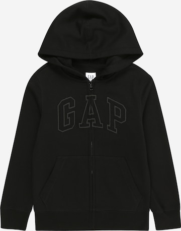 Veste de survêtement GAP en noir : devant